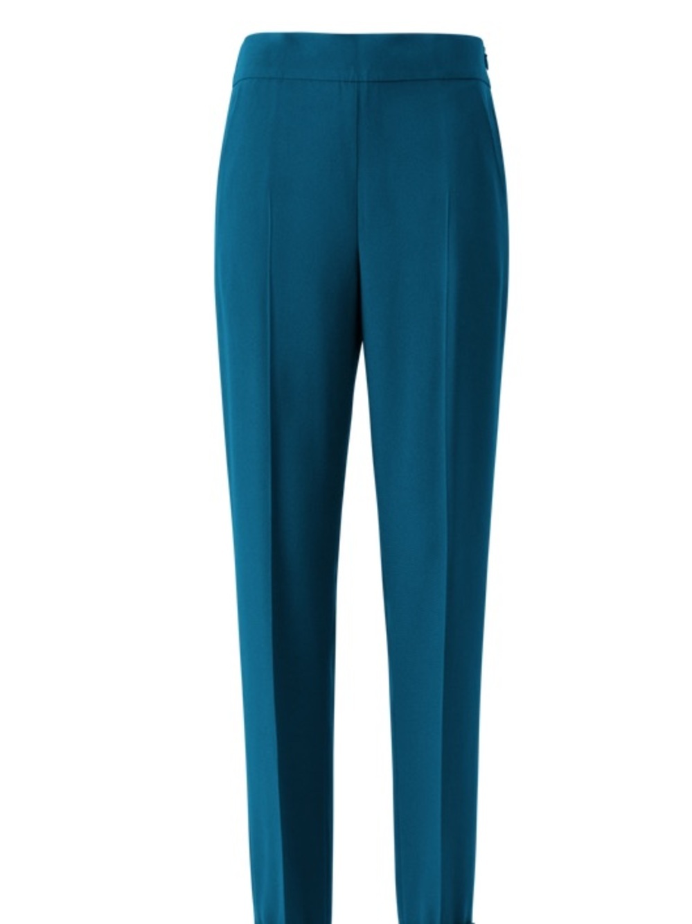 Akris Punto Teal pleated viscose blend trouser jersey pant size 6
